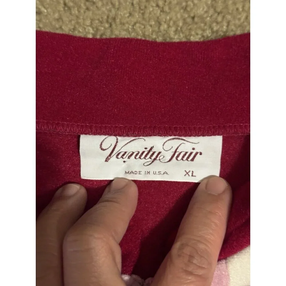 Vtg VANITY Womens House Pajama Dress Robe Gothic Medieval Pockets Comfort XL